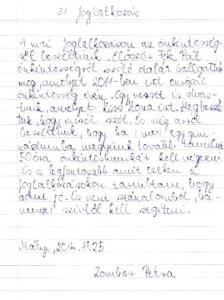 31. foglalkozás tanulói beszámoló